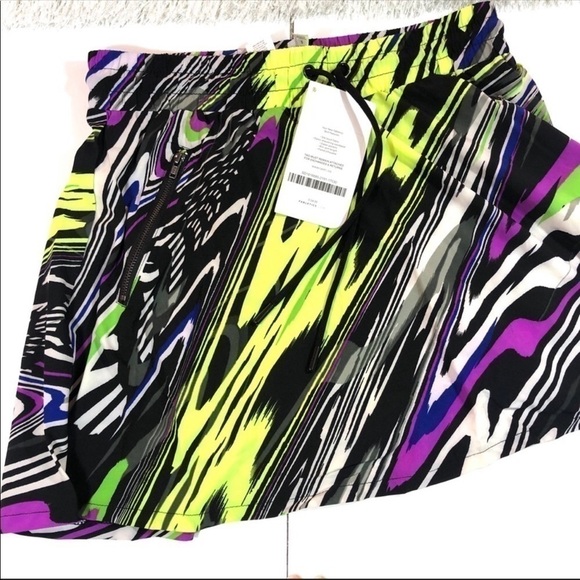 Fabletics Neon Striped Retro Skirt S - Picture 2 of 5